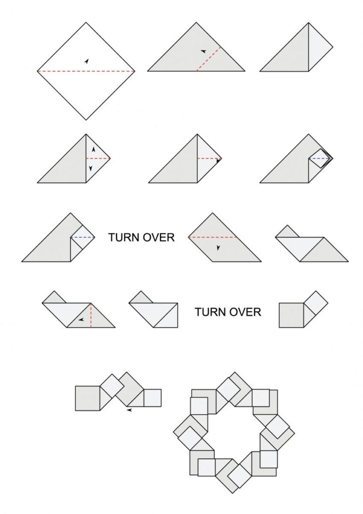 Diagrammes de pliage de sachets de thé gratuits | fabrication de cartes ...