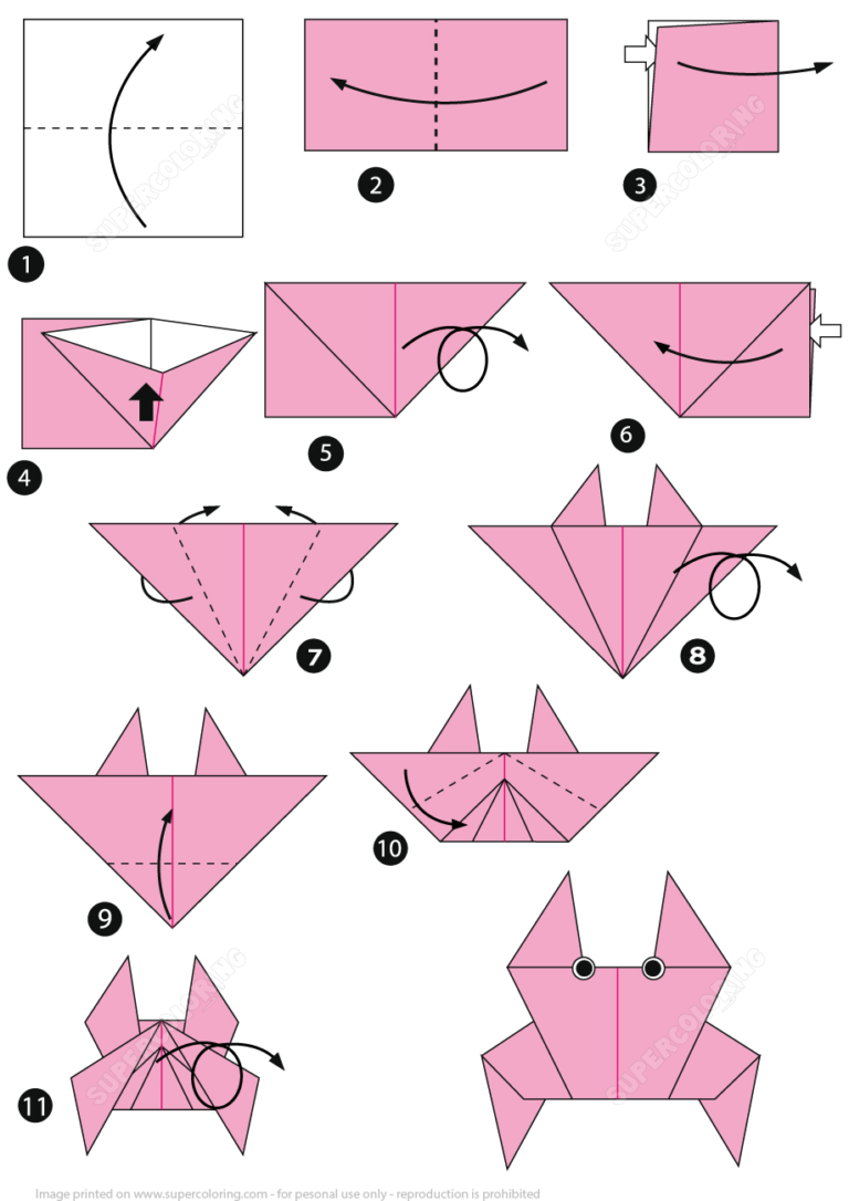 Comment faire un crabe en origami »wiki utile Modèles de papercraft ...