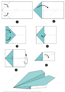 Instructions pour un avion en origami | Modèles de papercraft ...