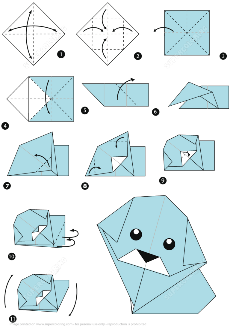 origami puppy