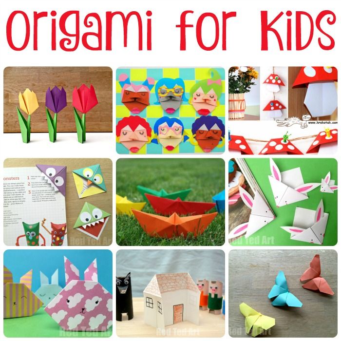 Origami facile pour les enfants Red Ted Art Origami Community